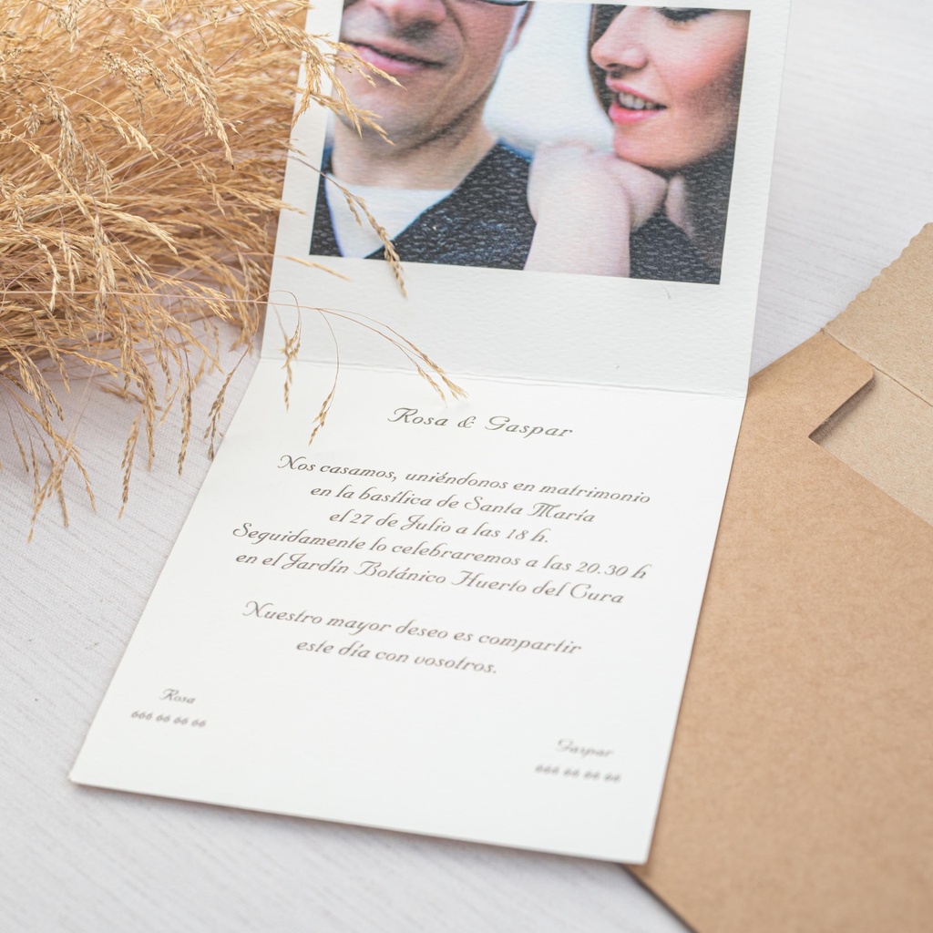 INVITACIÓN DE BODA ELCHE IMPERIAL