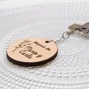 LLAVERO  MADERA REDONDO