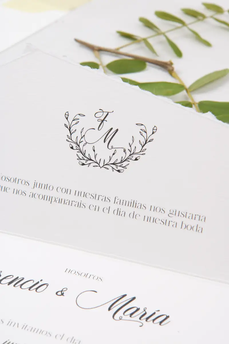 INVITACIÓN DE BODA ATELIER