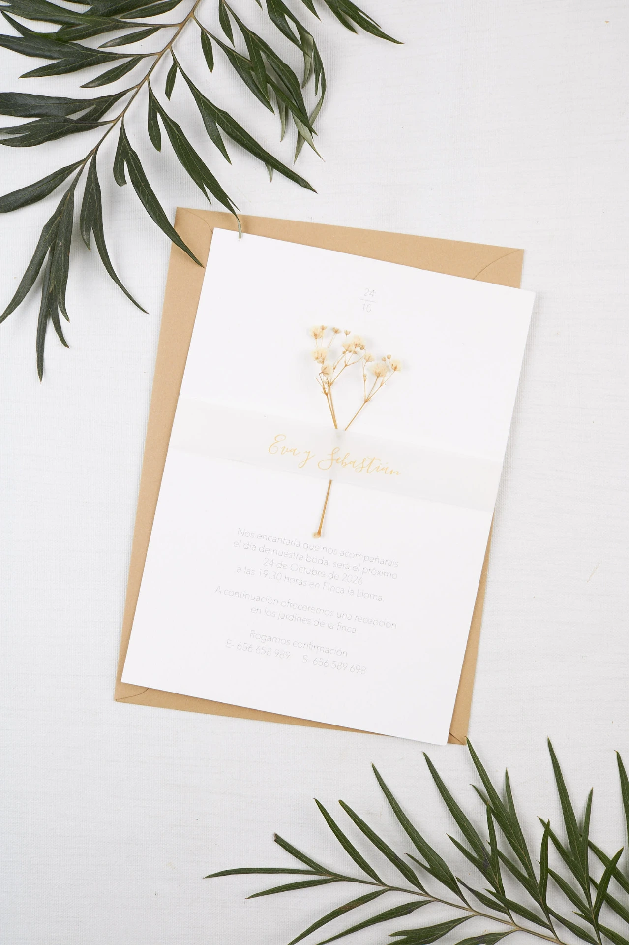 INVITACIÓN DE BODA BLOOM (SI, AZUL CIELO)