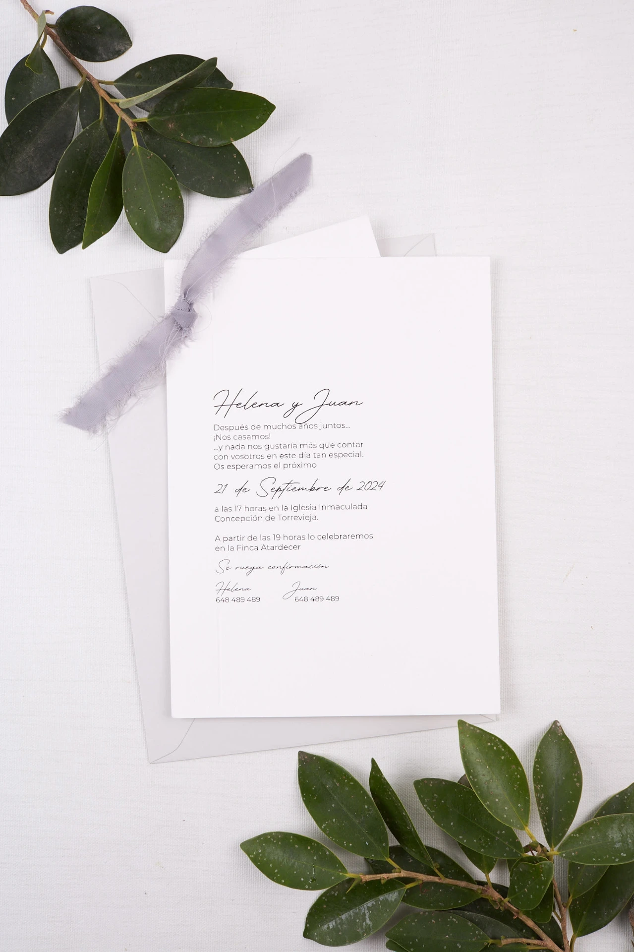 Invitación de boda Together