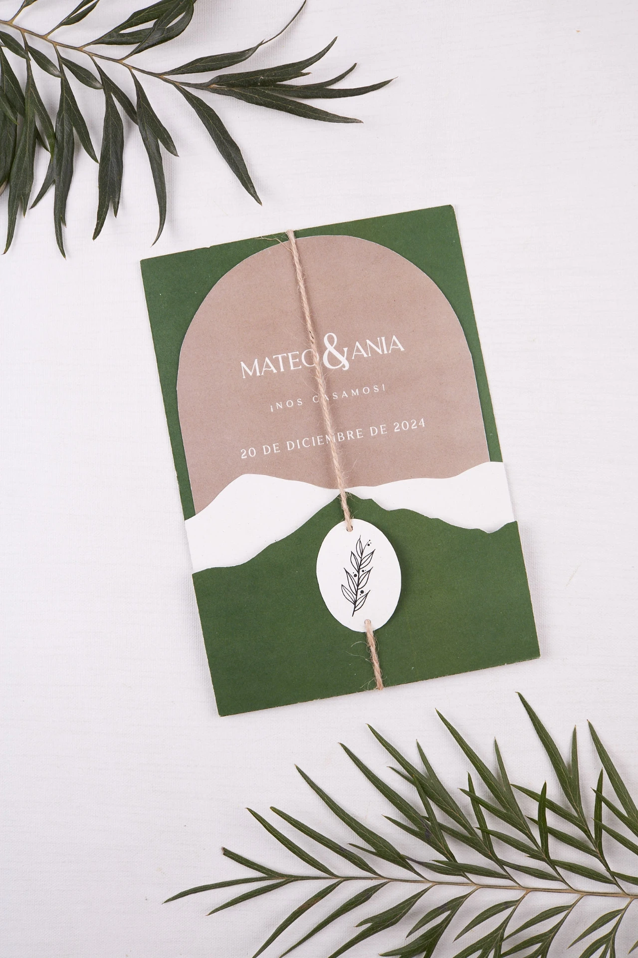 Invitación de boda Mountain