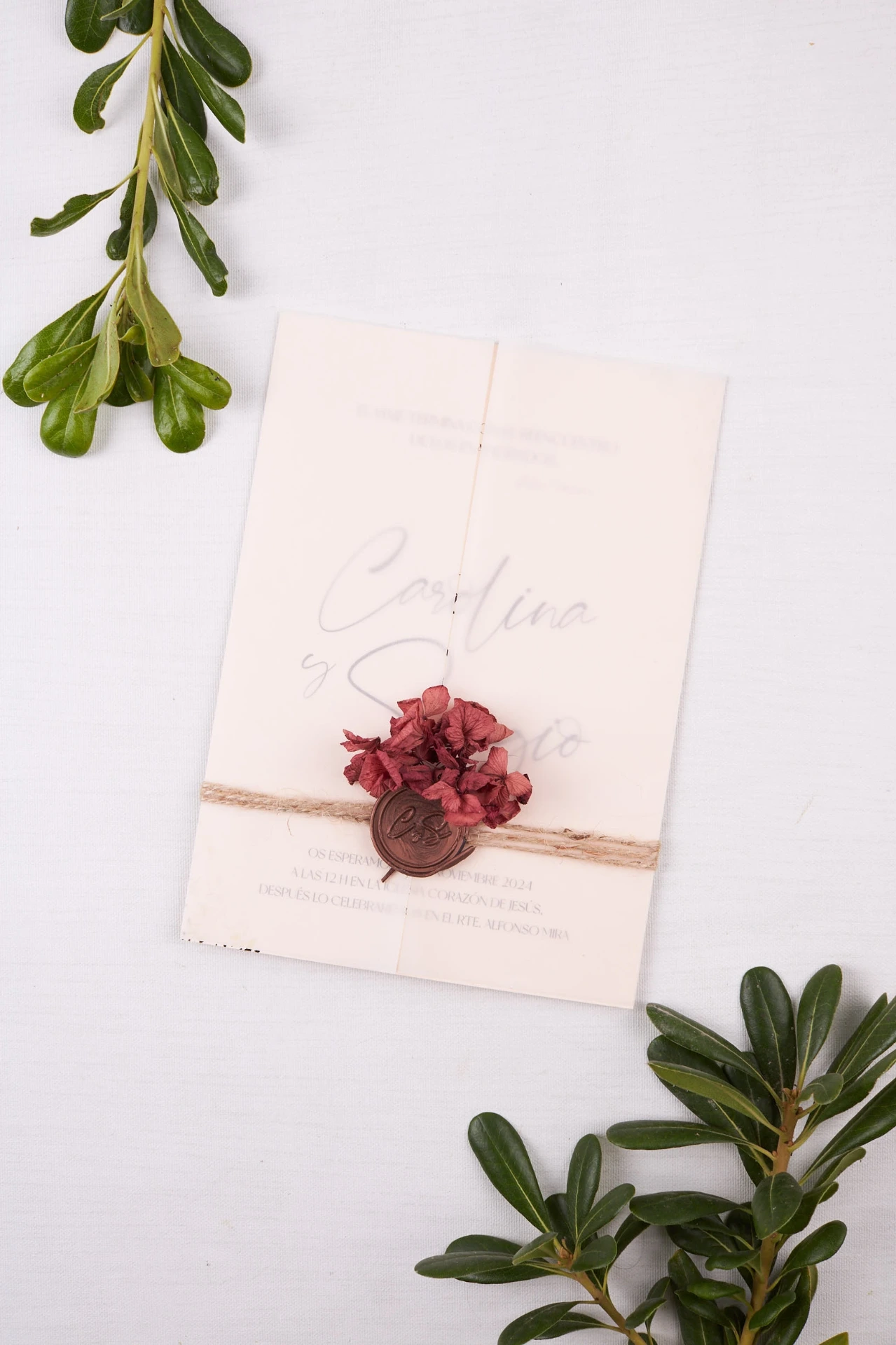 Invitación de boda Shakespeare