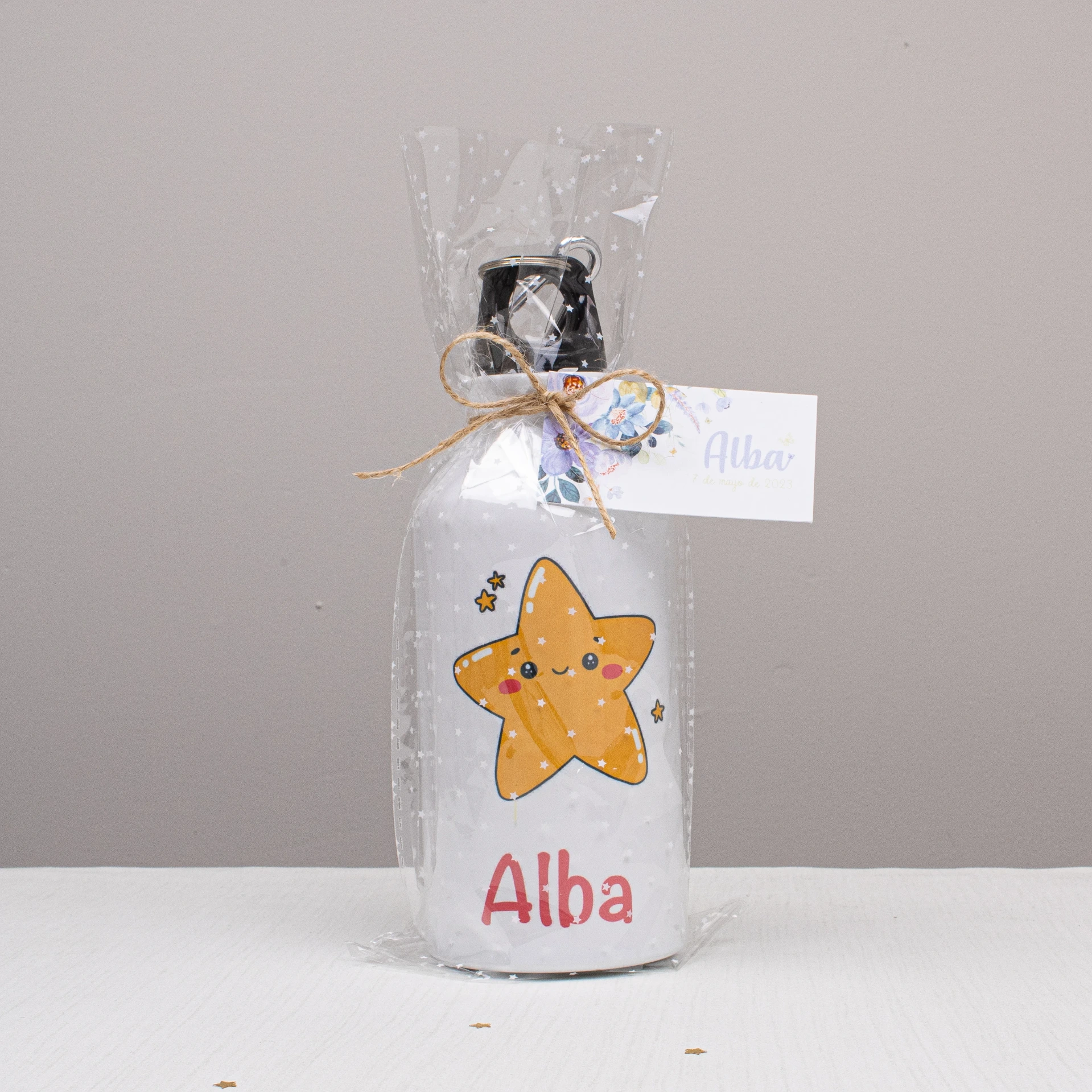 Bidón aluminio blanco 400ml