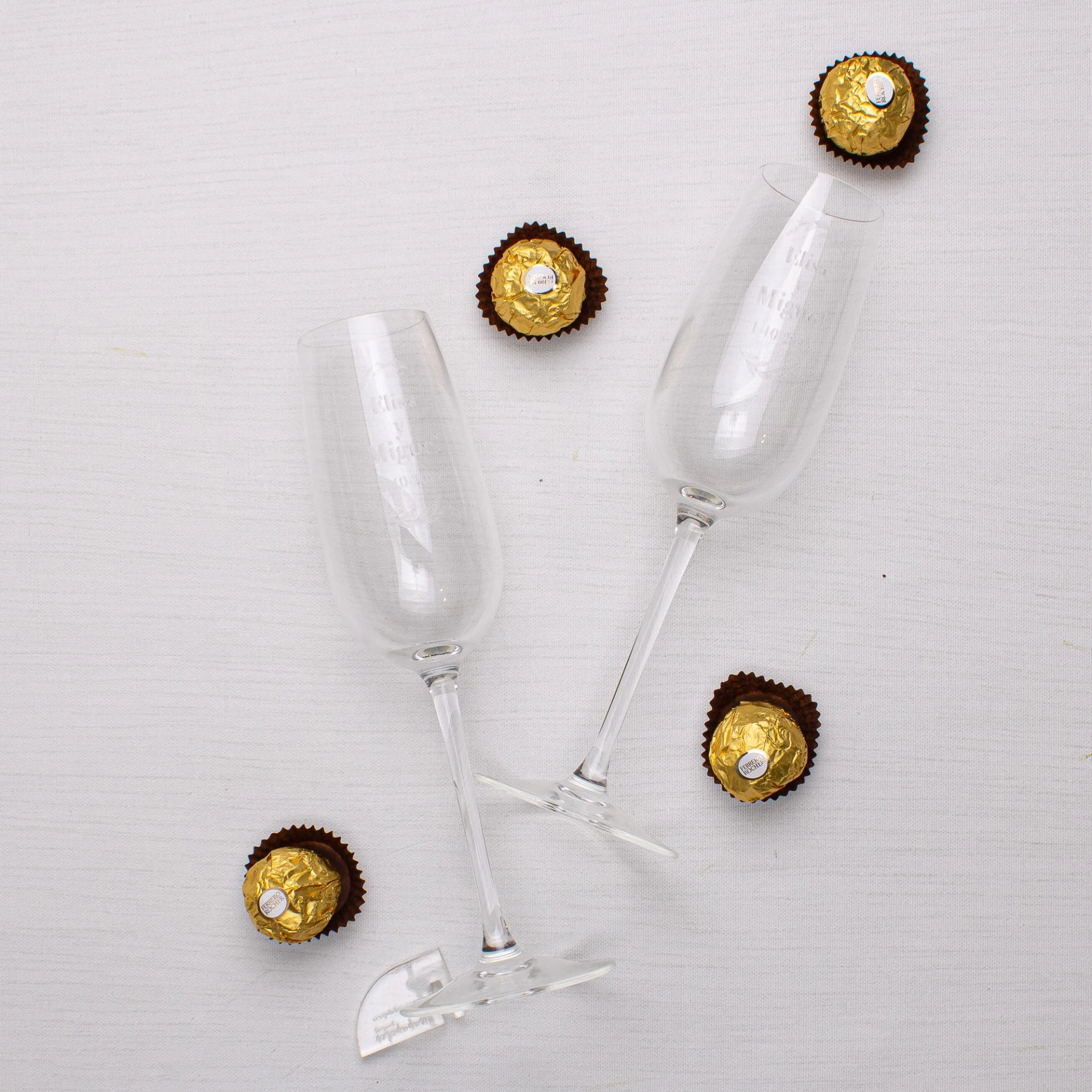 COPAS CAVA GRABADAS