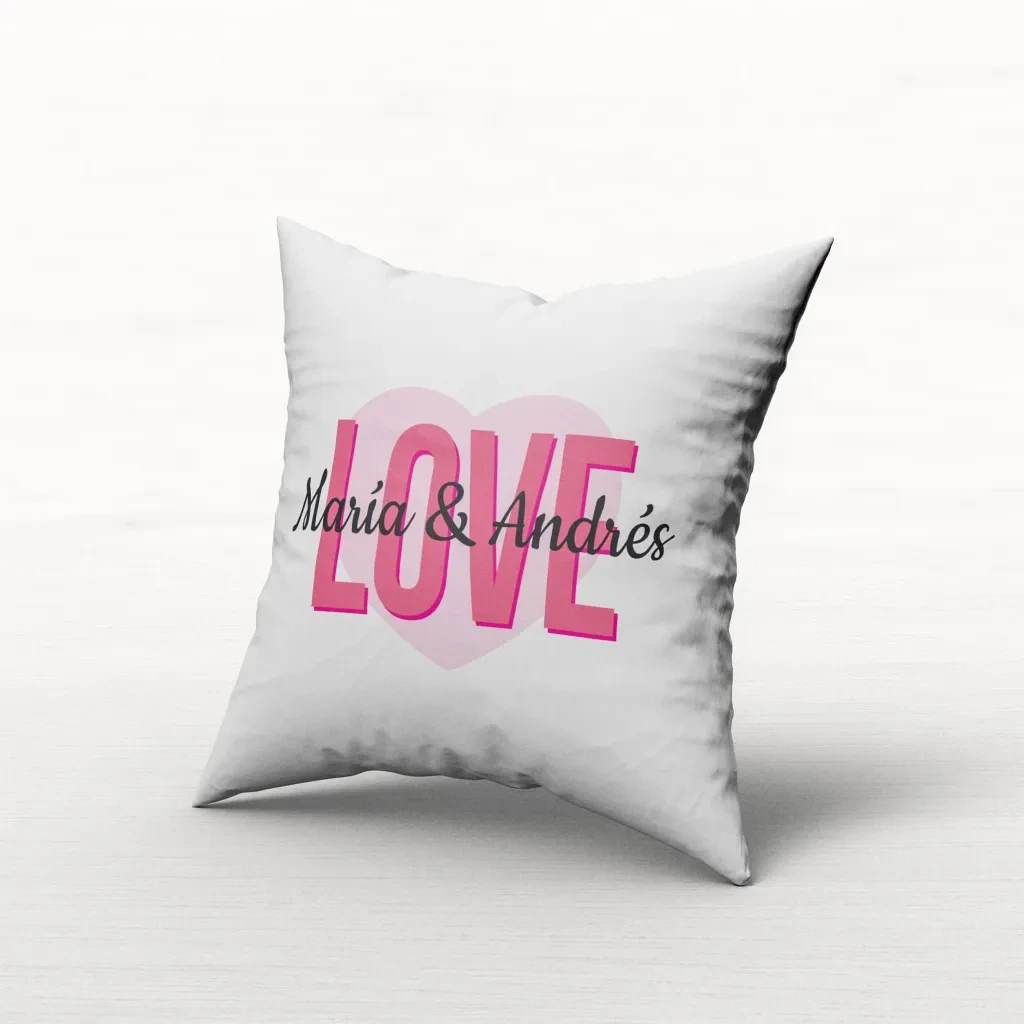 Amor que abriga ·  Cojín love