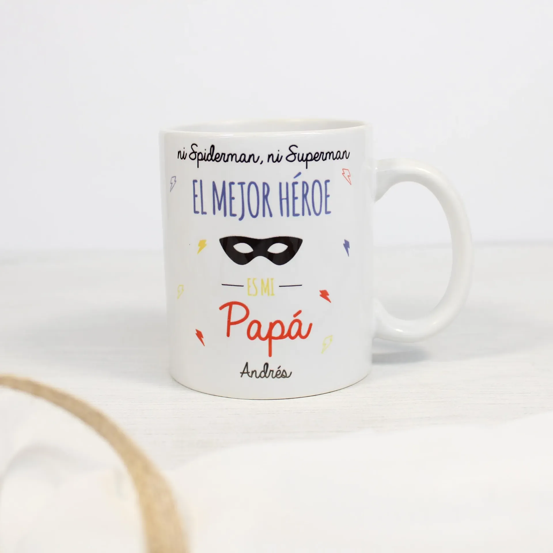 Héroe de cada día · Taza el mejor héroe