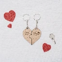 Corazón a medias · Llavero pareja