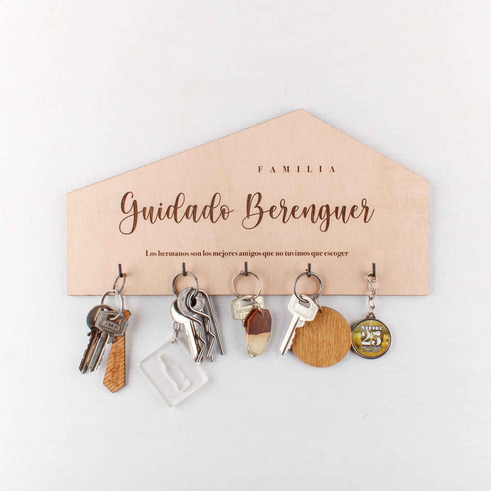 Hogar con nombre · Colgador llaves house