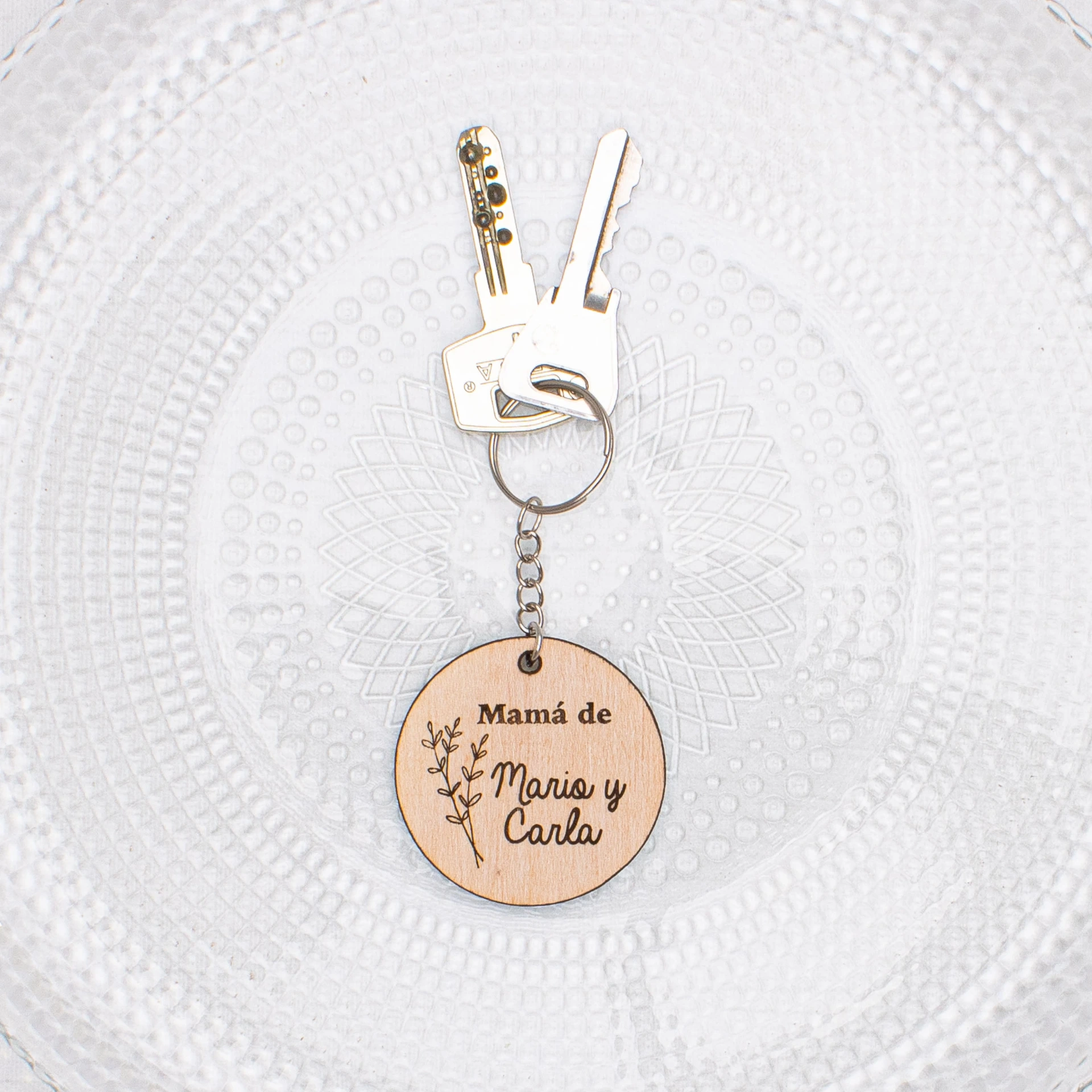 Mamá de Siempre · Llavero de Madera