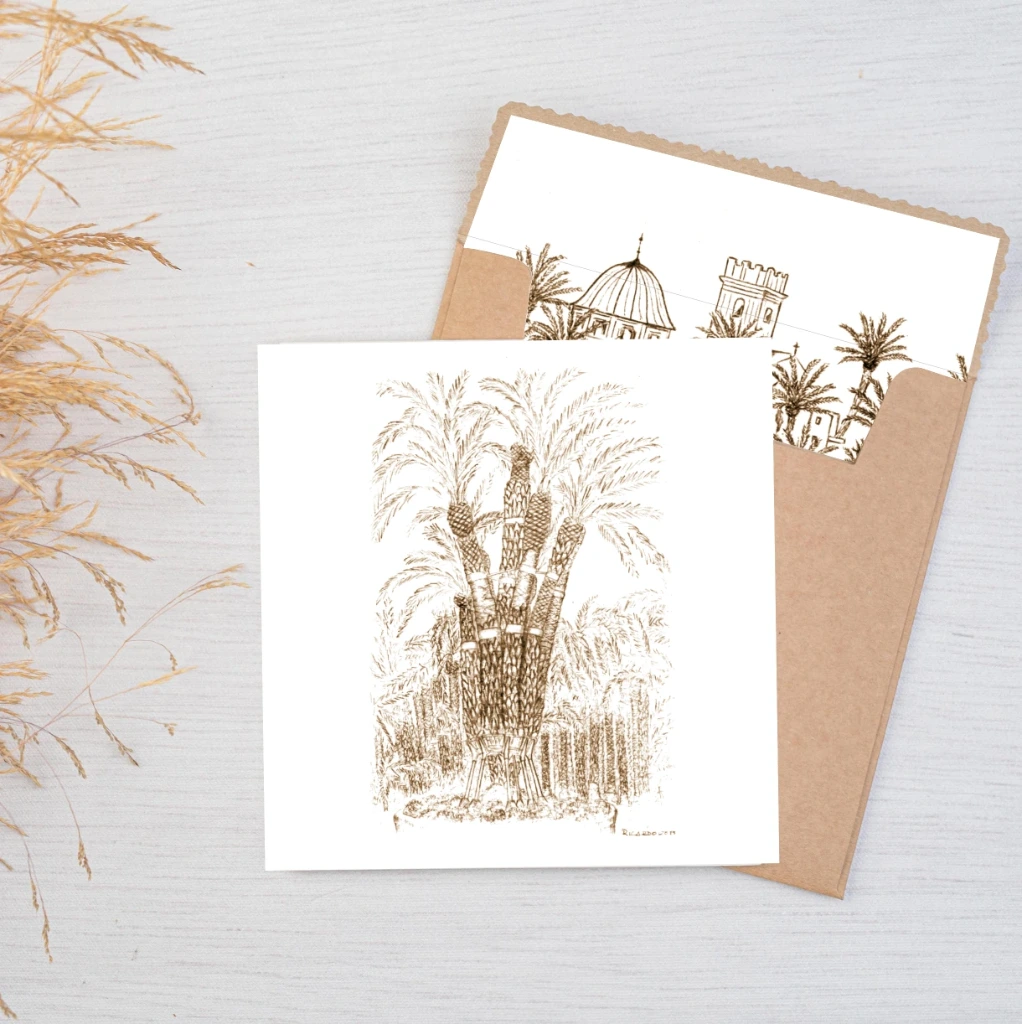 INVITACIÓN DE BODA ELCHE IMPERIAL (SI, Verjurado Blanco)