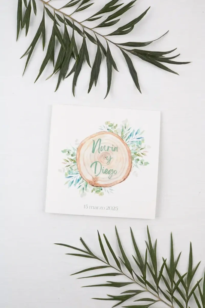 INVITACIÓN DE BODA MOUNTAIN VIEW (SI, Verjurado Blanco)