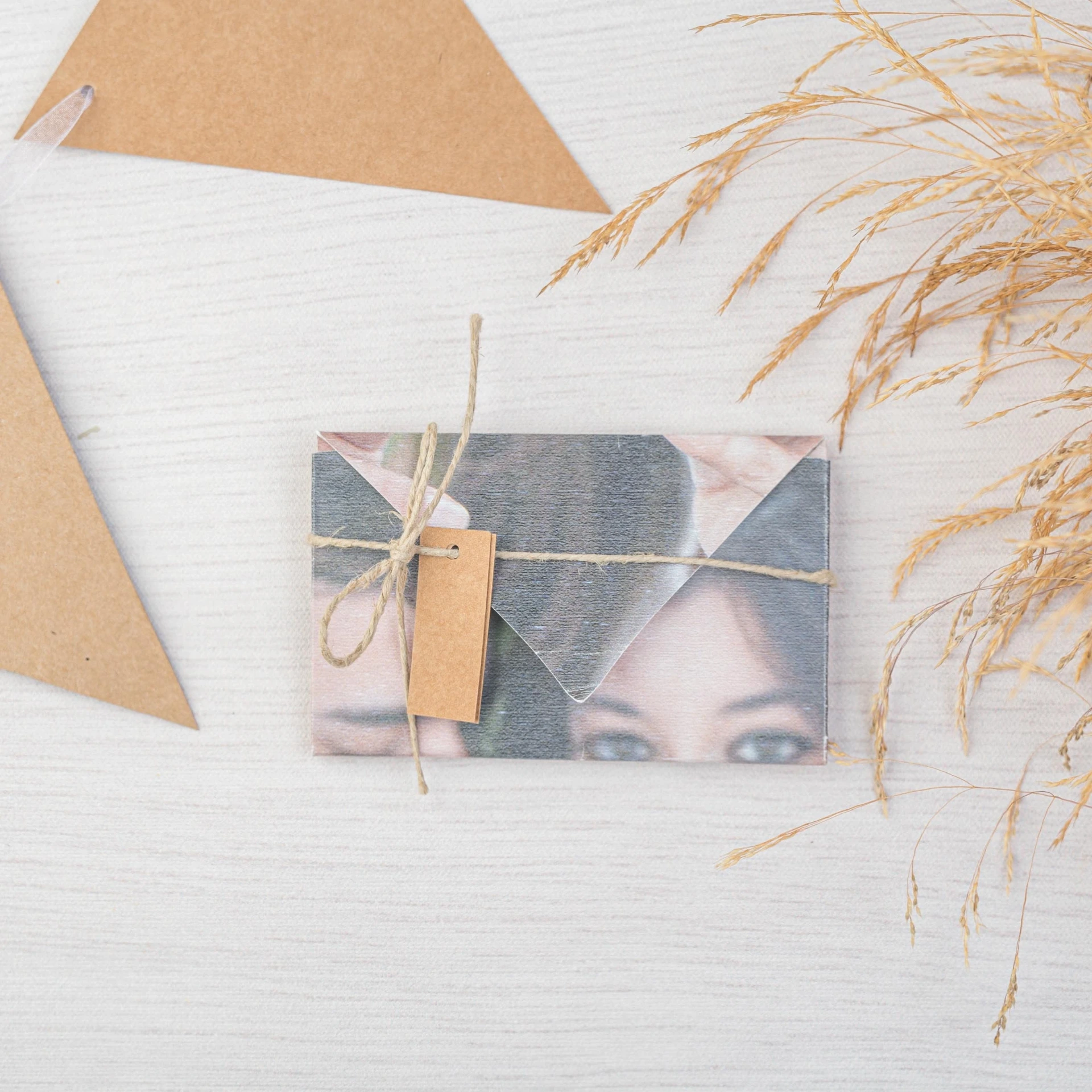 Invitación de boda Hearth Photo