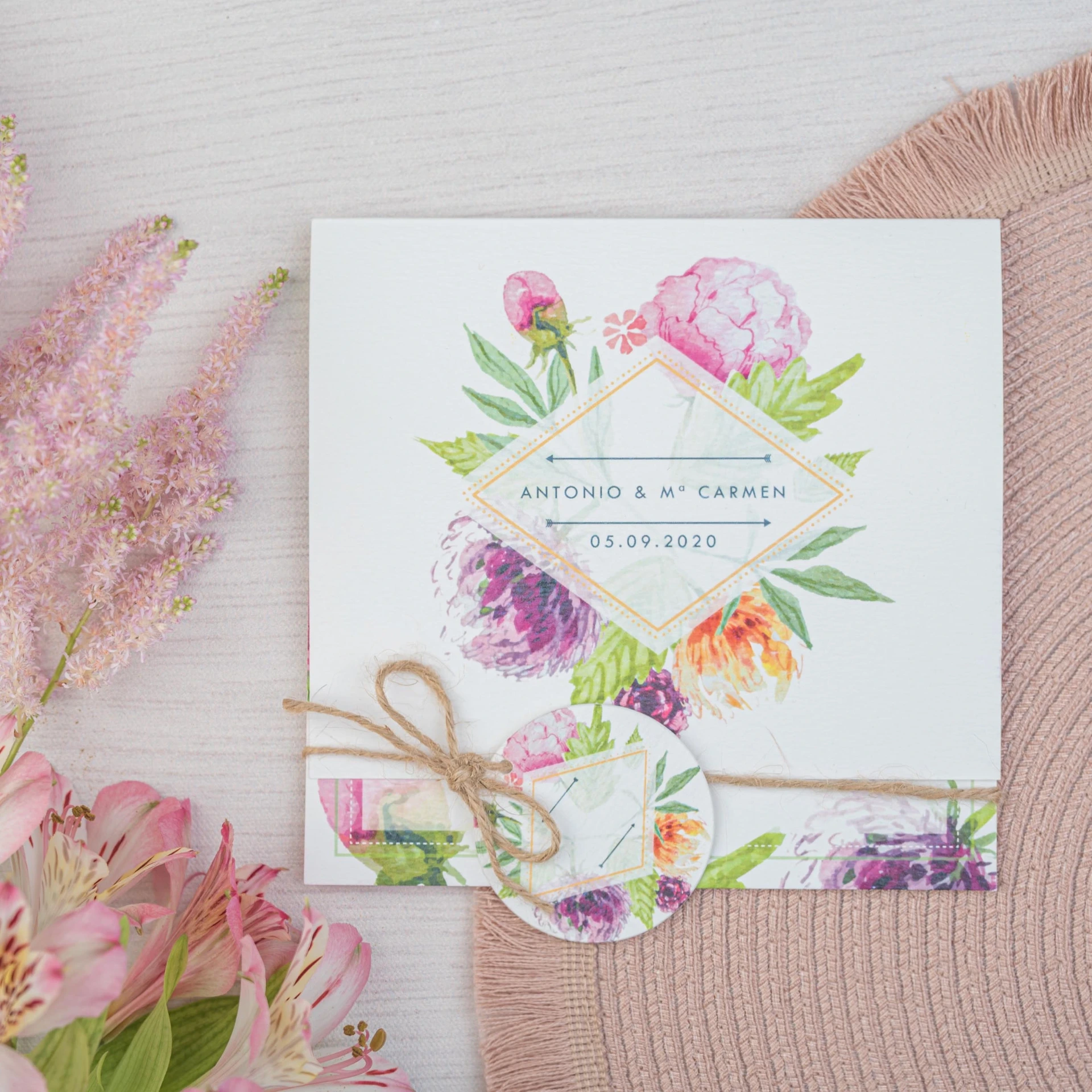 INVITACIÓN DE BODA STRAWBERRY