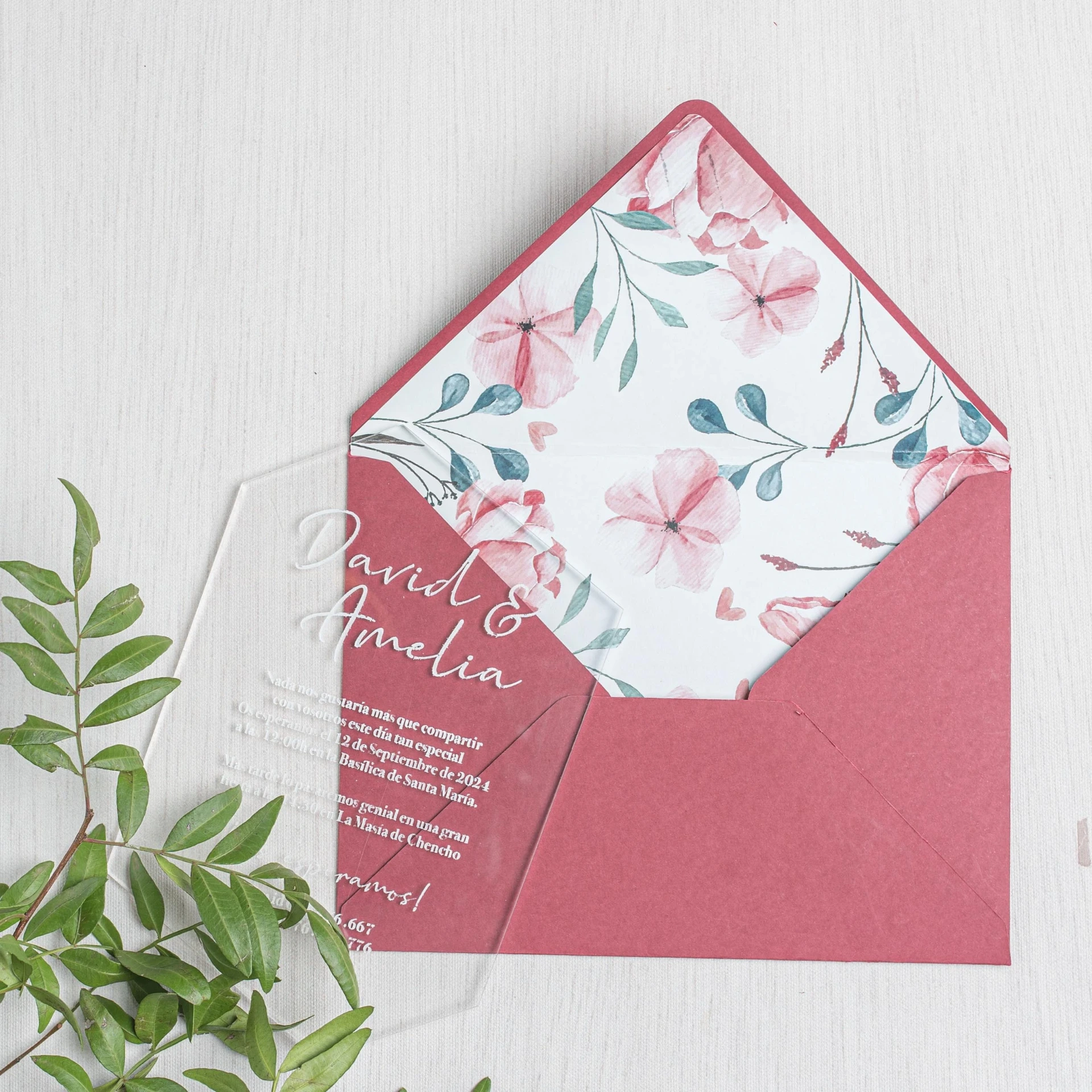Invitación de boda Diamond