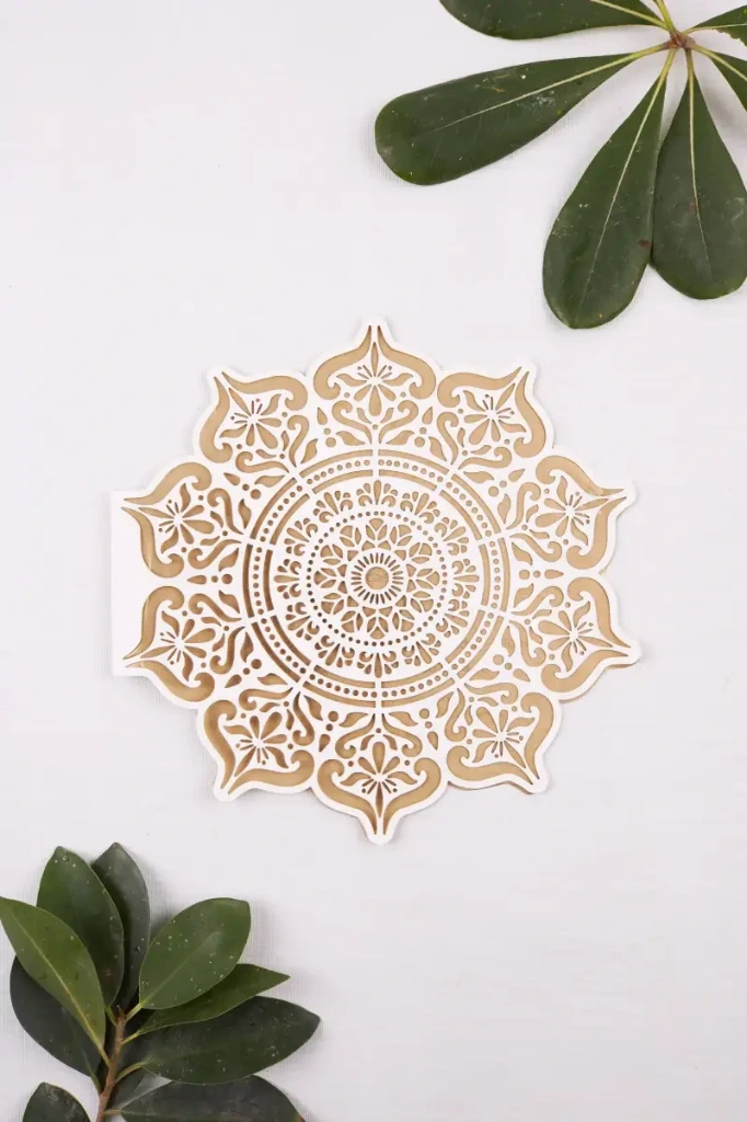 INVITACIÓN DE BODA MANDALA (SI, AZUL CIELO)