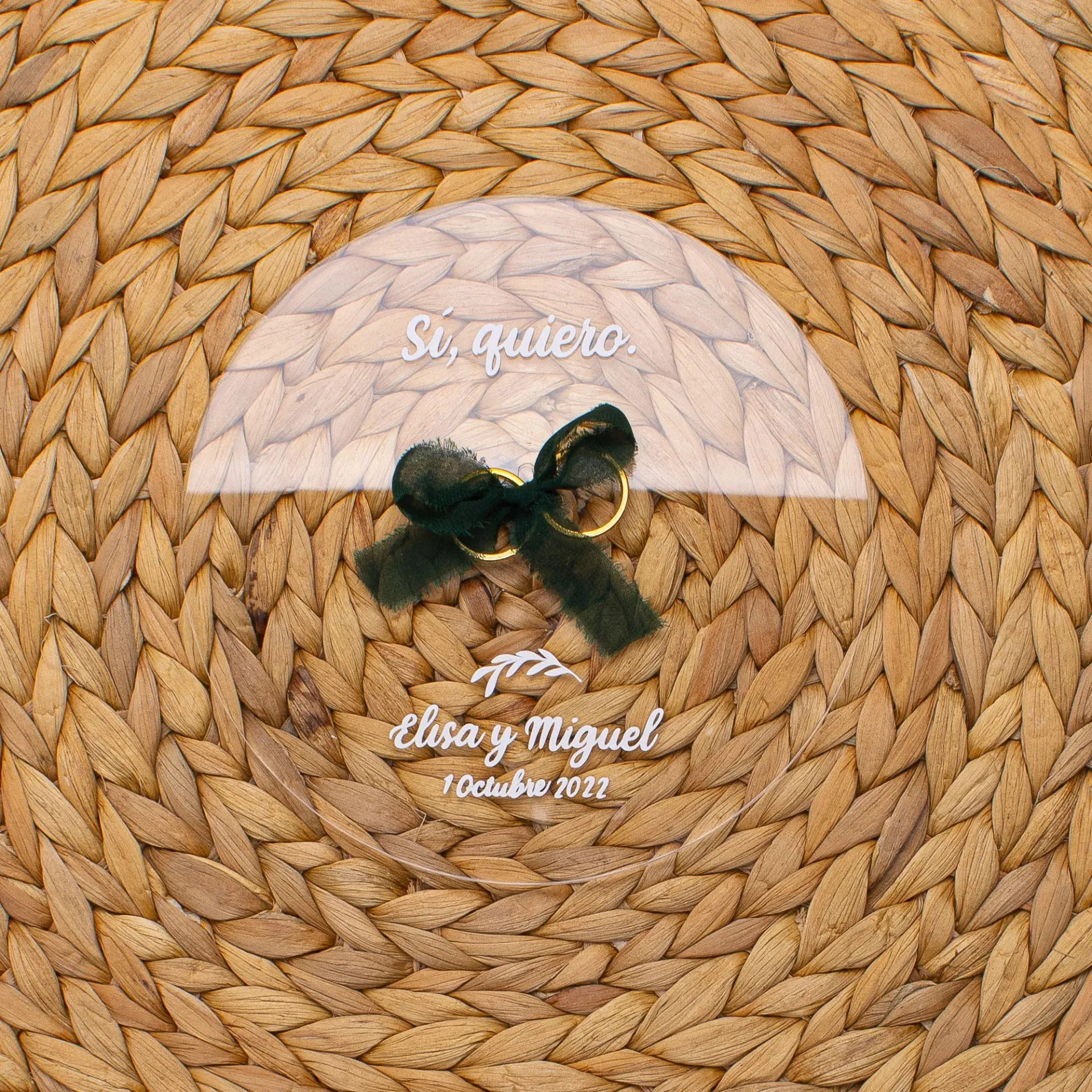 PORTA ALIANZAS REDONDO METACRILATO