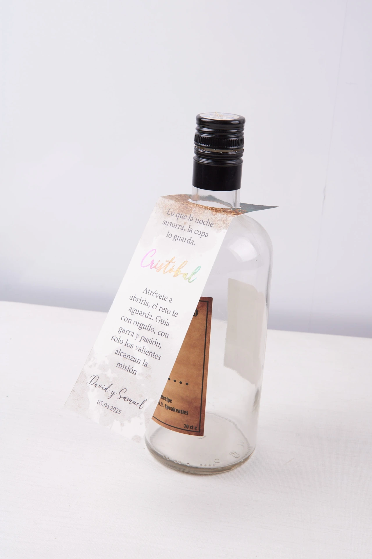 Misión: Animar la mesa · Capitán de mesa botella