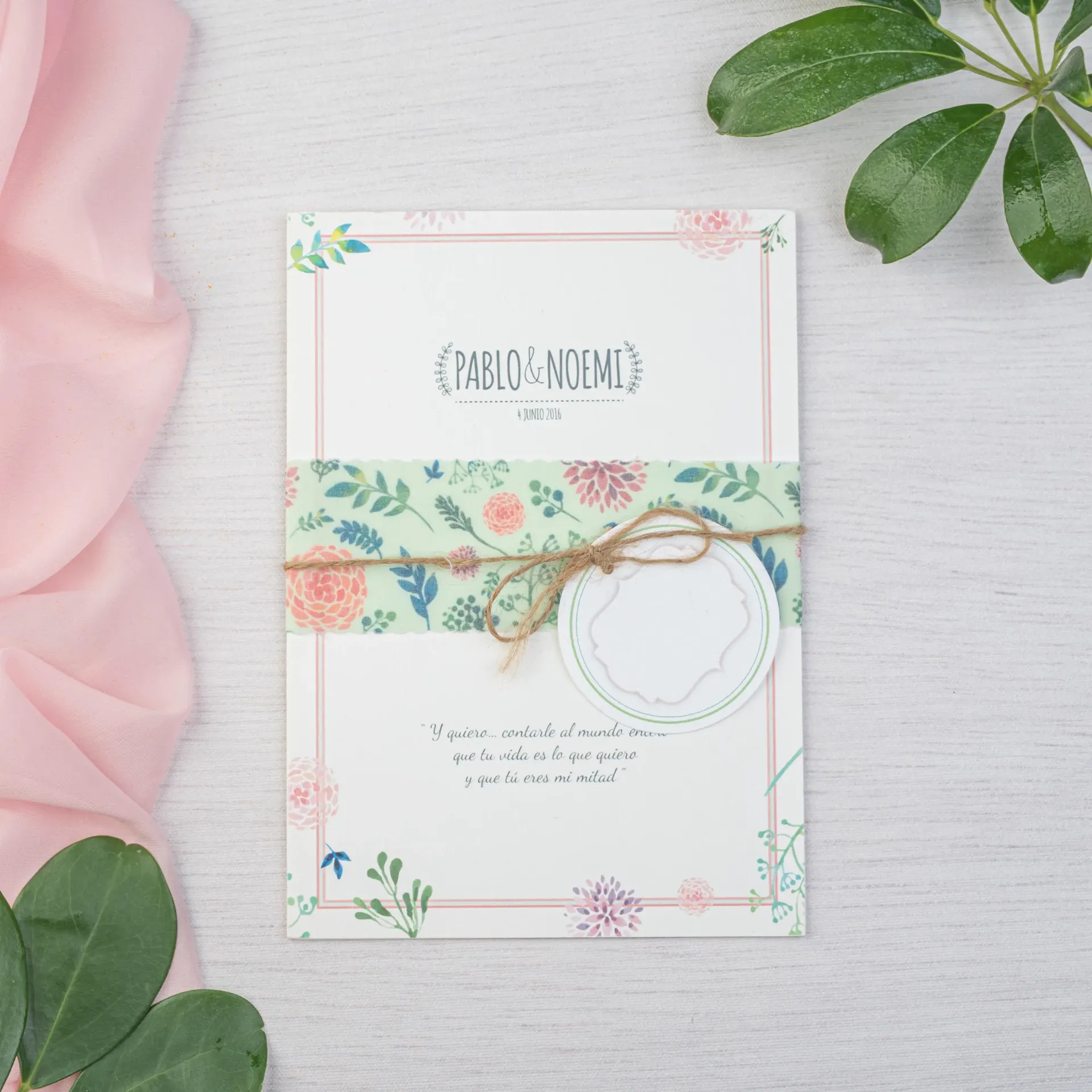 INVITACIÓN DE BODA SWEET GREEN