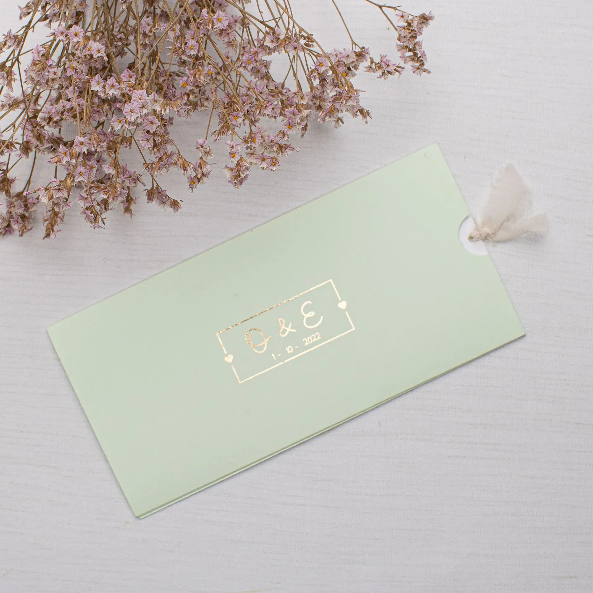 Invitación de boda Slide Shine