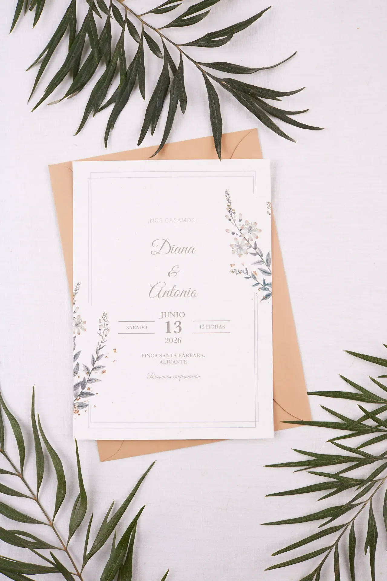 INVITACIÓN DE BODA SILVER FRAME