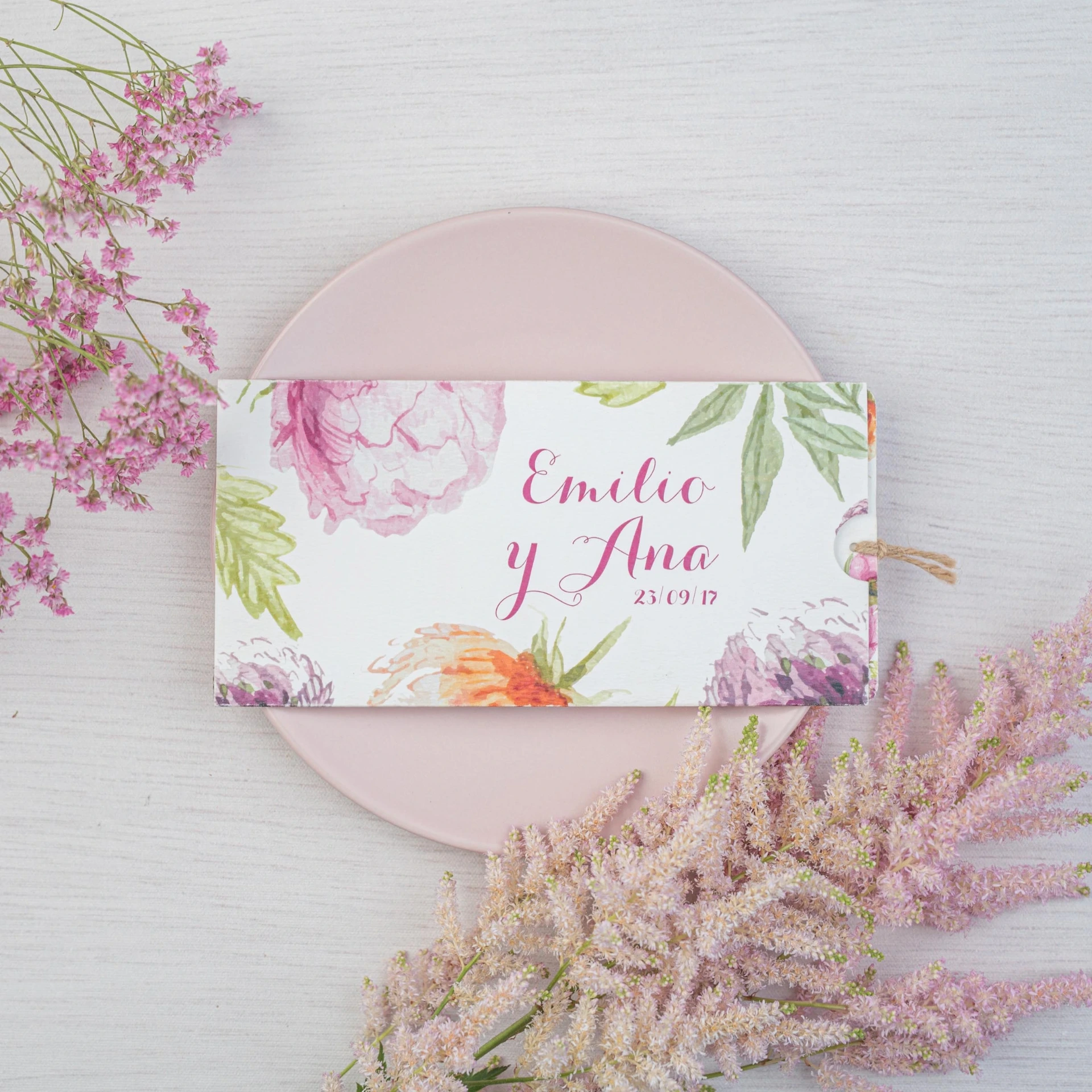 Invitación de boda Strawberry Slide