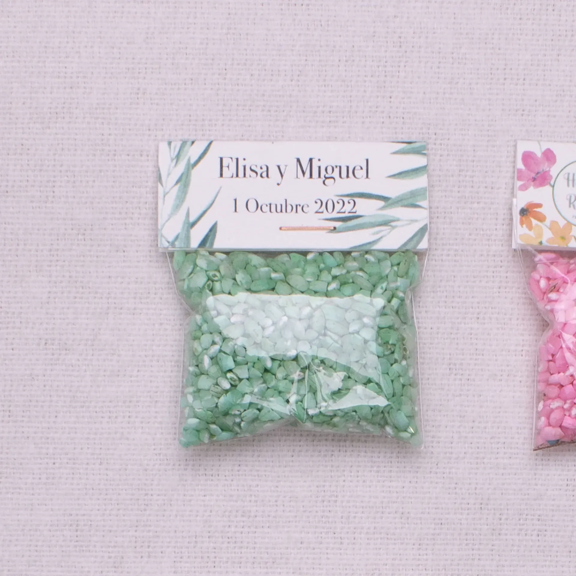 Arroz para celebrar · Bolsa arroz nupcial