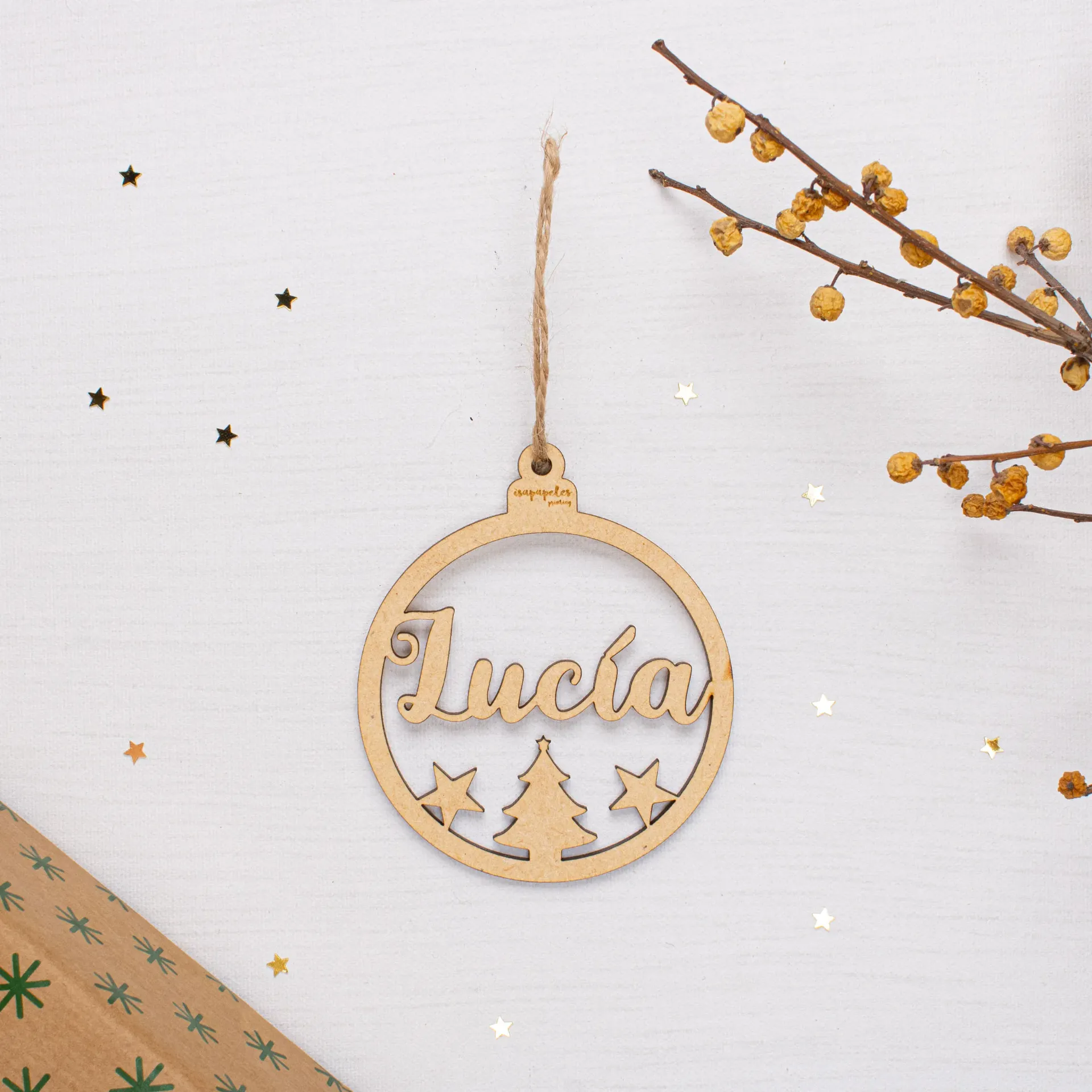 Adorno navideño · Bola 05 Lucía redonda