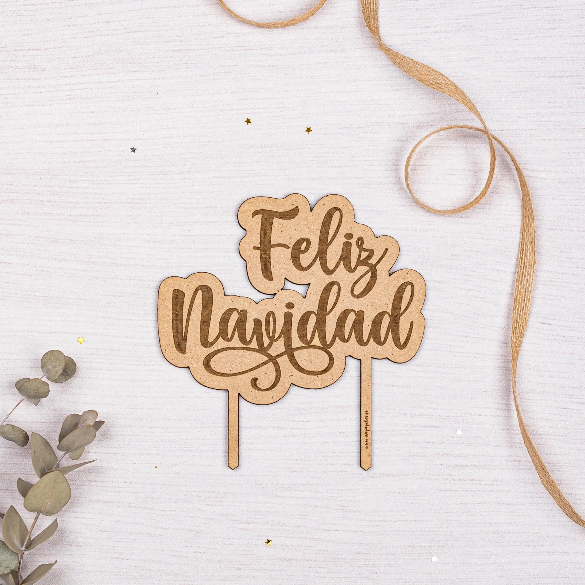 Dulce con encanto navideño · Topper dulces