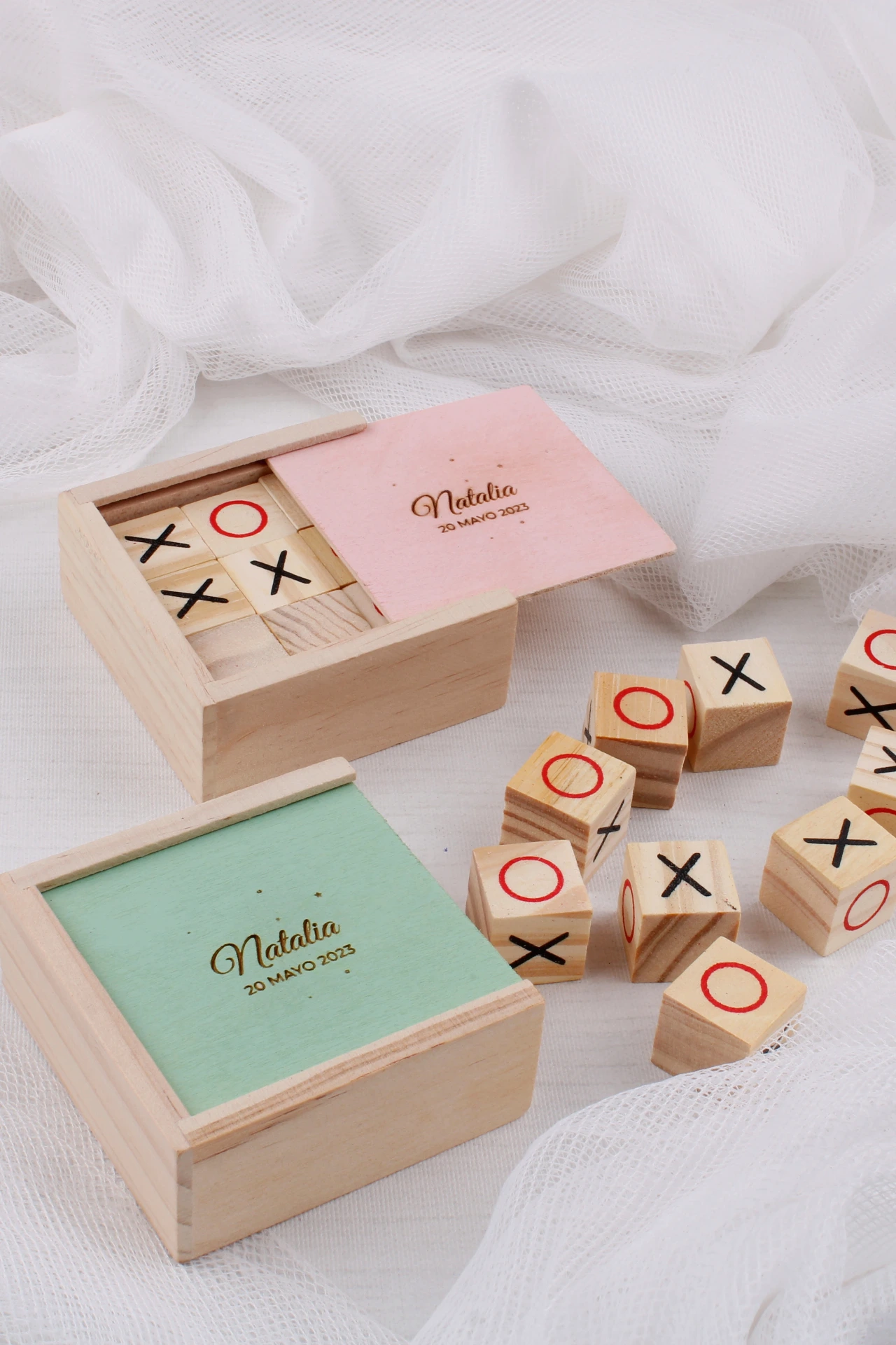 Juego que une · 3 en raya madera (MADERA (SIN COLOR))