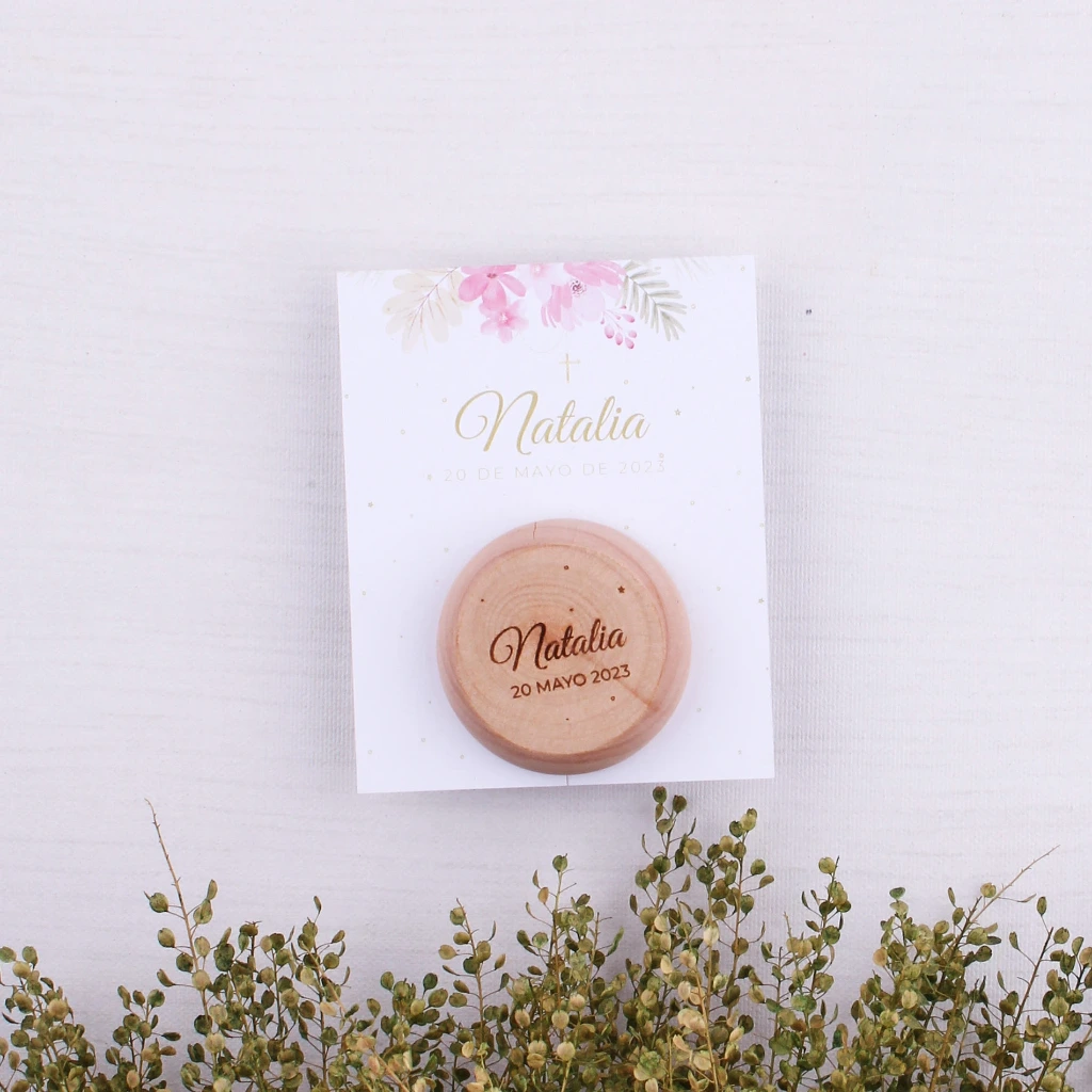 Juego con nombre · Yo-yo madera
