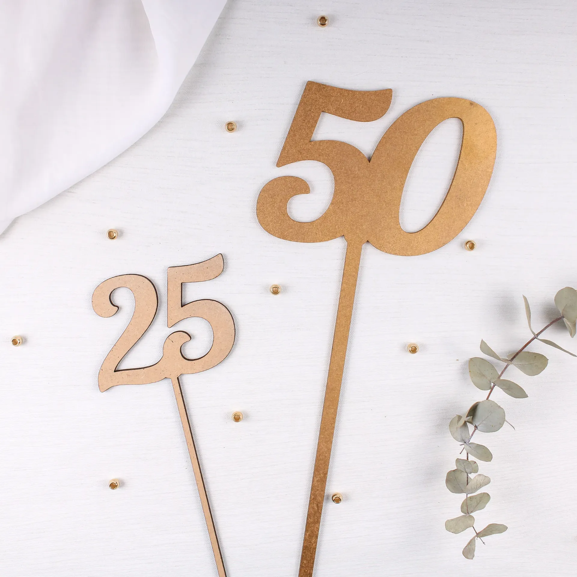 Años que florecen · Topper ramo aniversario