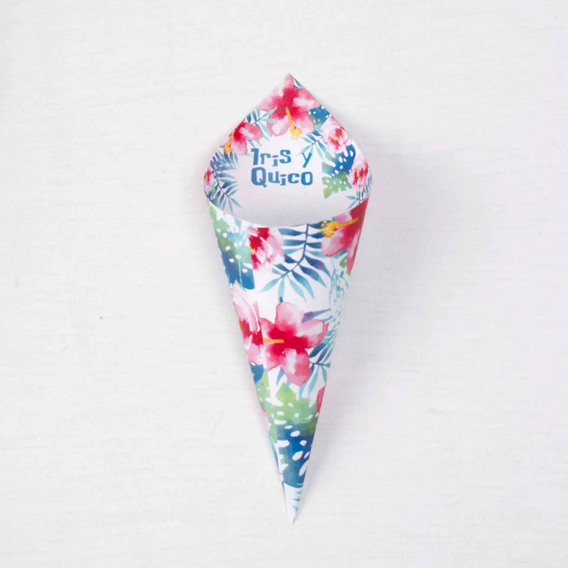 Aloha en cada detalle · Cono boda Stitch (PEQUEÑO- ideal para flor seca)