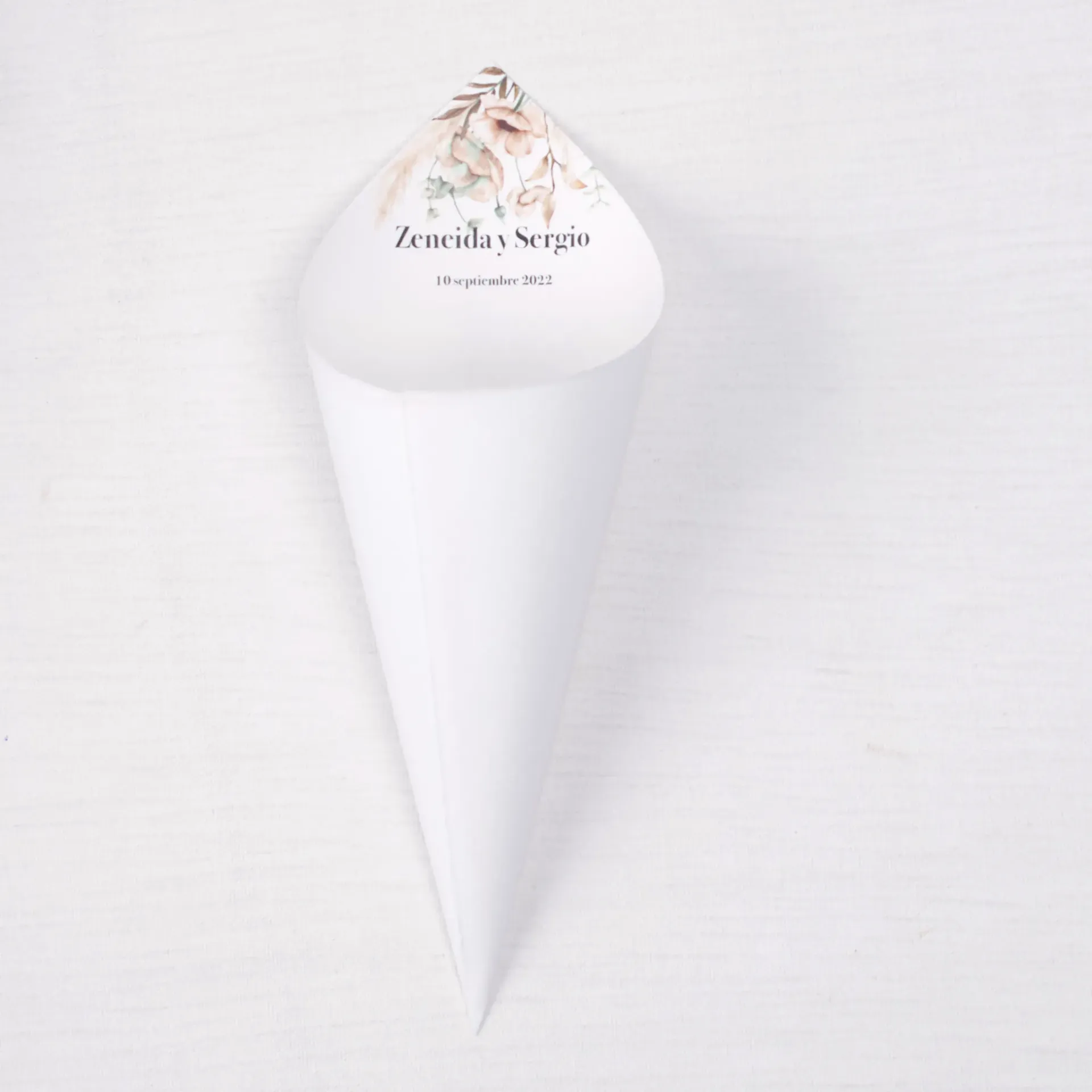 Romanticismo otoñal · Cono boda autumn