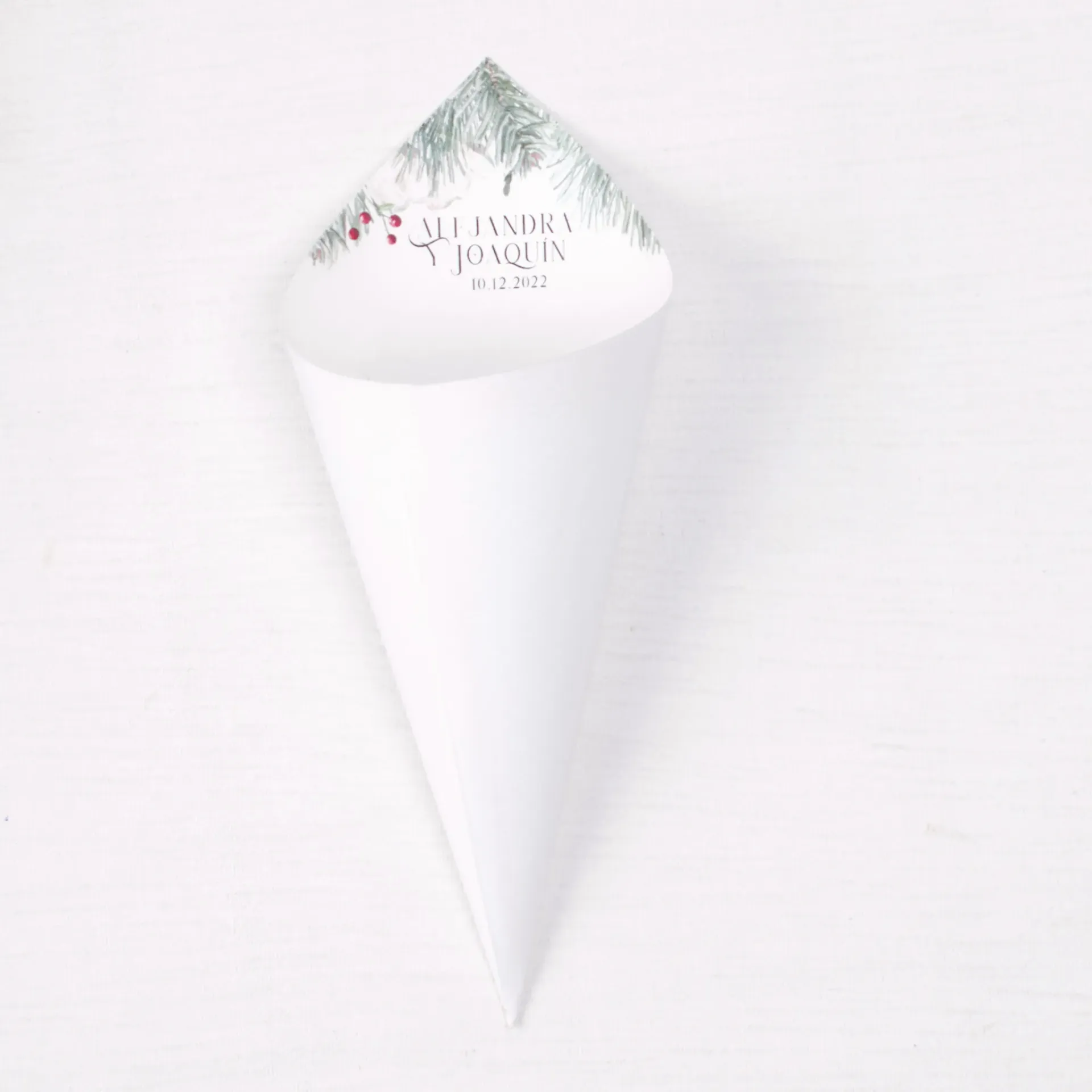 Magia de invierno · Cono boda navidad (PEQUEÑO- ideal para flor seca)