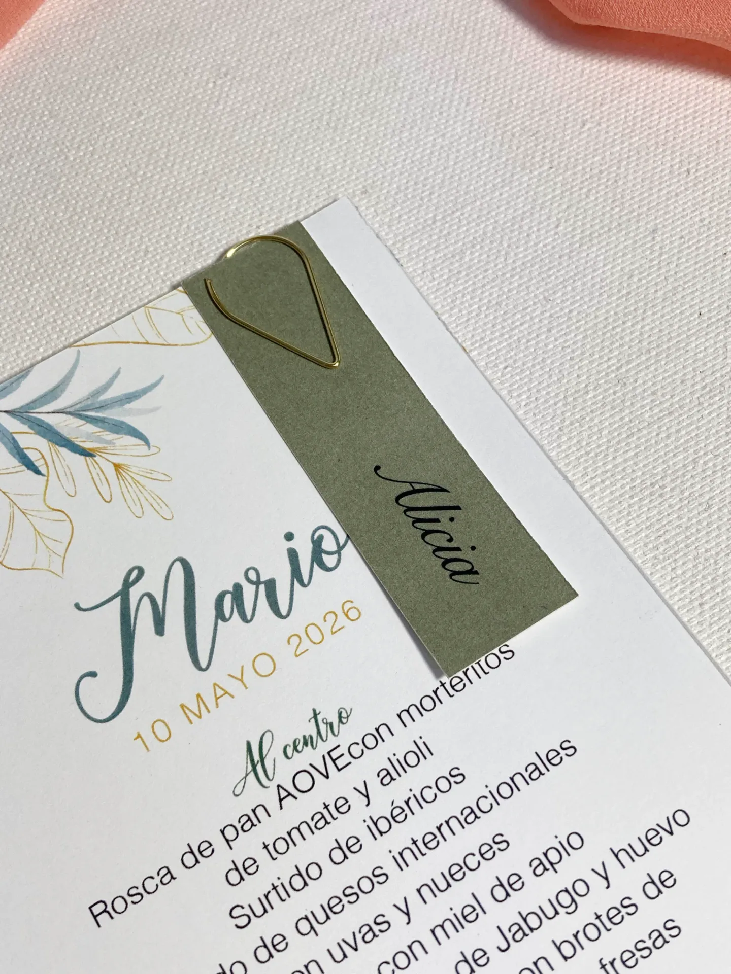Papel que enamora· Marcasitios papel para minuta