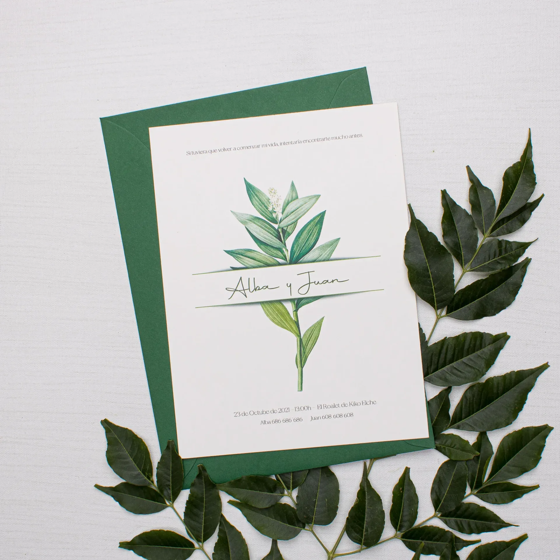 Invitación de boda Soft