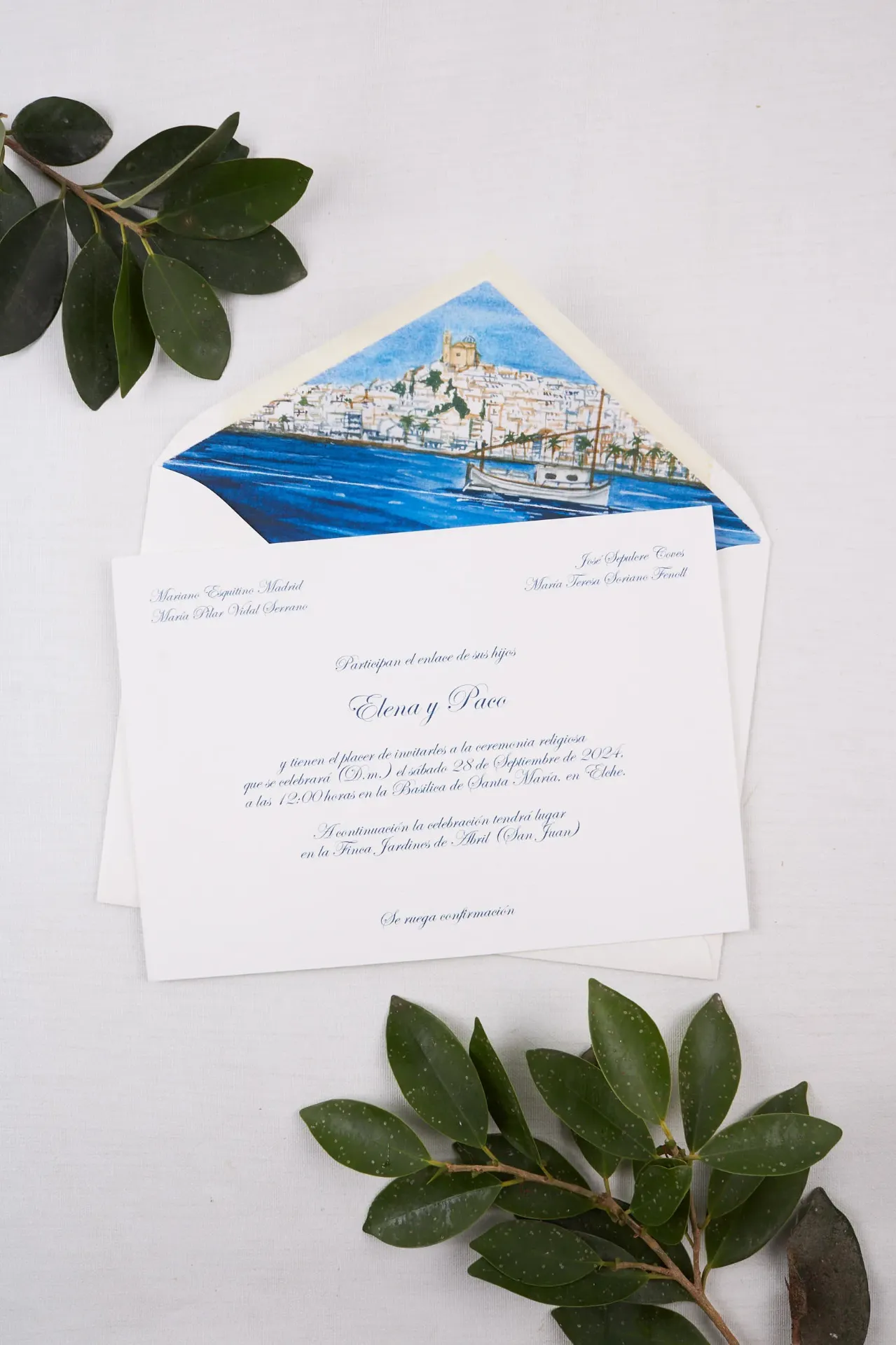 Invitación de boda Altea