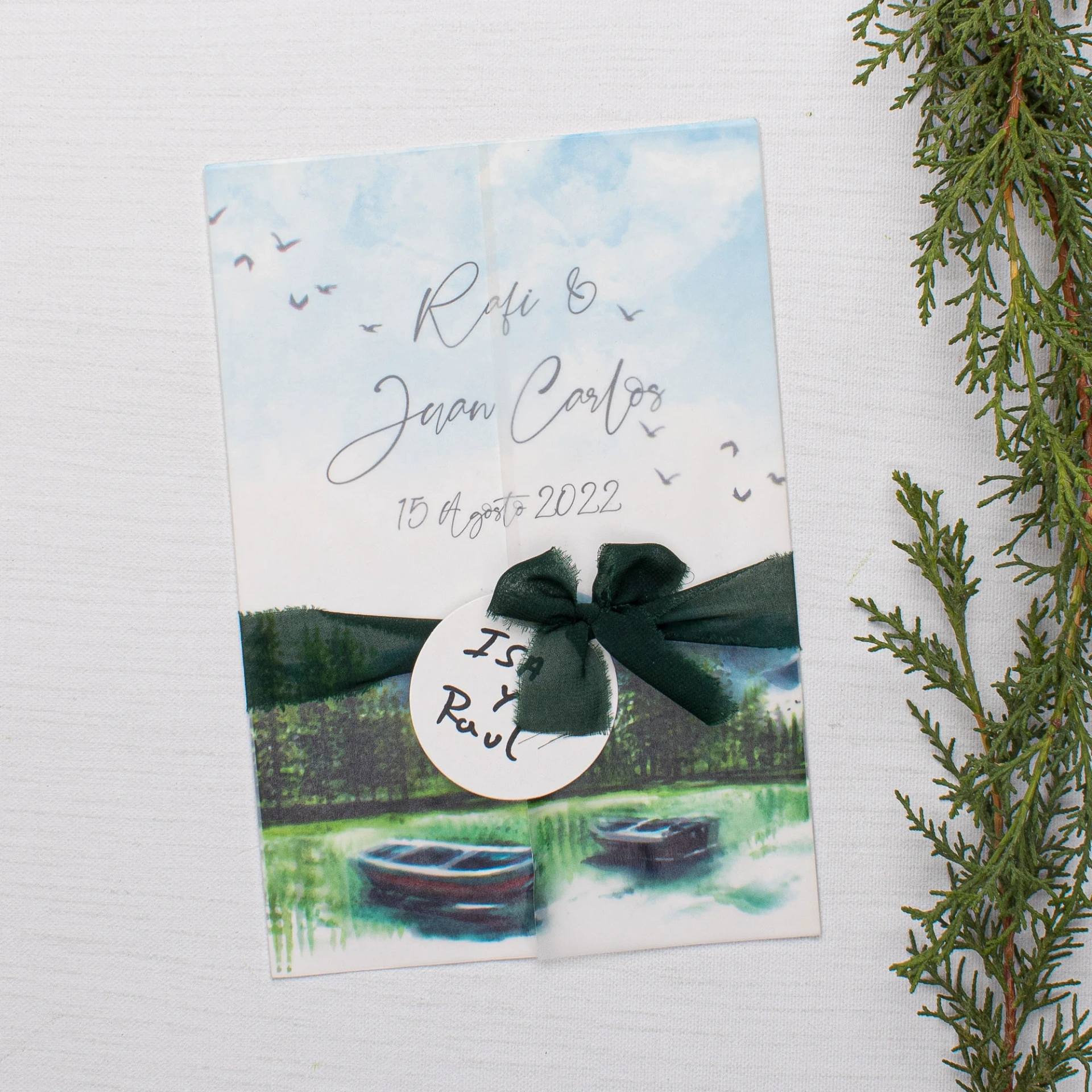 INVITACIÓN DE BODA DOLOMITAS