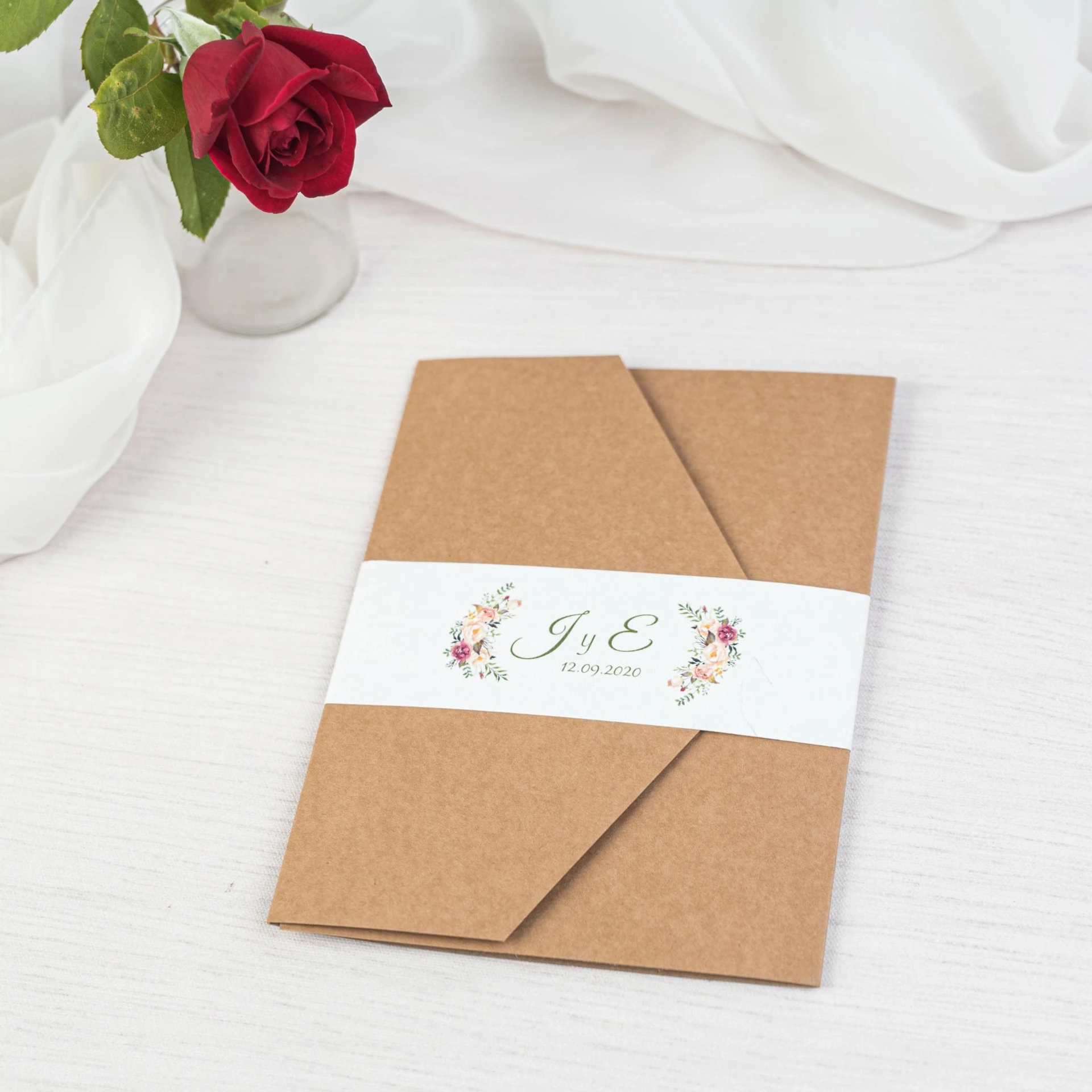 Invitación de boda Envelope Kraft