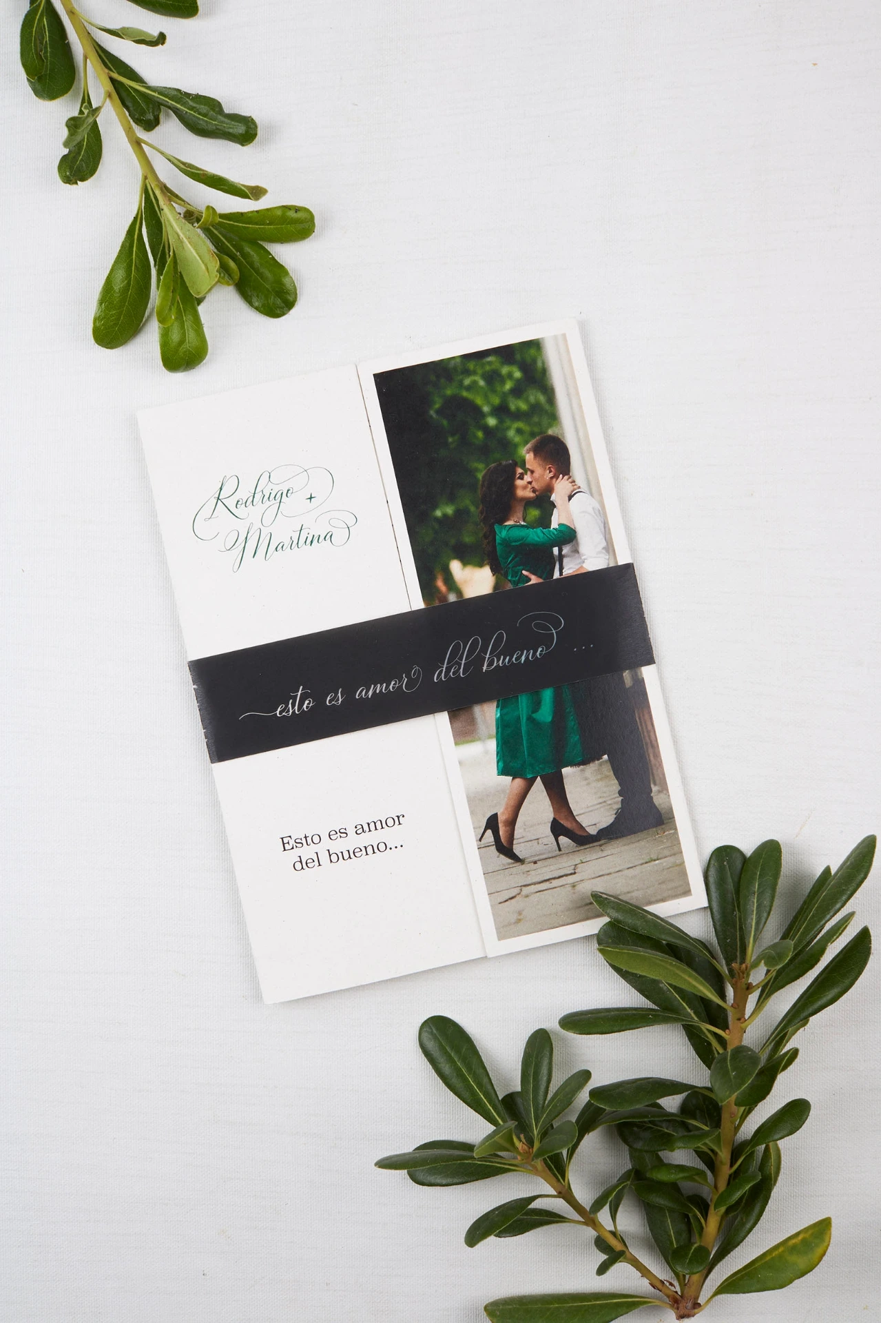 Invitación de boda Triptico Photo